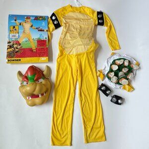 Super Mario Bowser Kids S 4-6 Halloween Costume Inflatable Shell DIsguise Child
